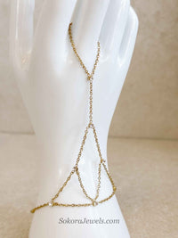 Crystal Charm Hand Harness - SOKORA JEWELSCrystal Charm Hand Harness