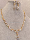 Crystal Drop Diamante Set - Gold/Clear - SOKORA JEWELSCrystal Drop Diamante Set - Gold/ClearNECKLACE SETS