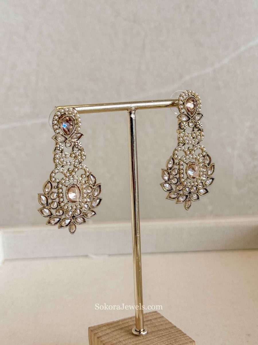 Crystal Drop Earrings - SOKORA JEWELSCrystal Drop Earrings