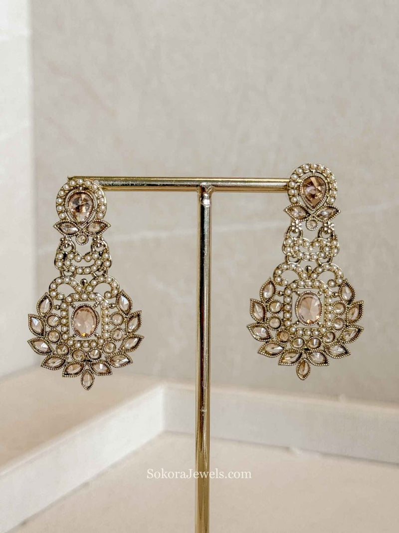 Crystal Drop Earrings - SOKORA JEWELSCrystal Drop Earrings