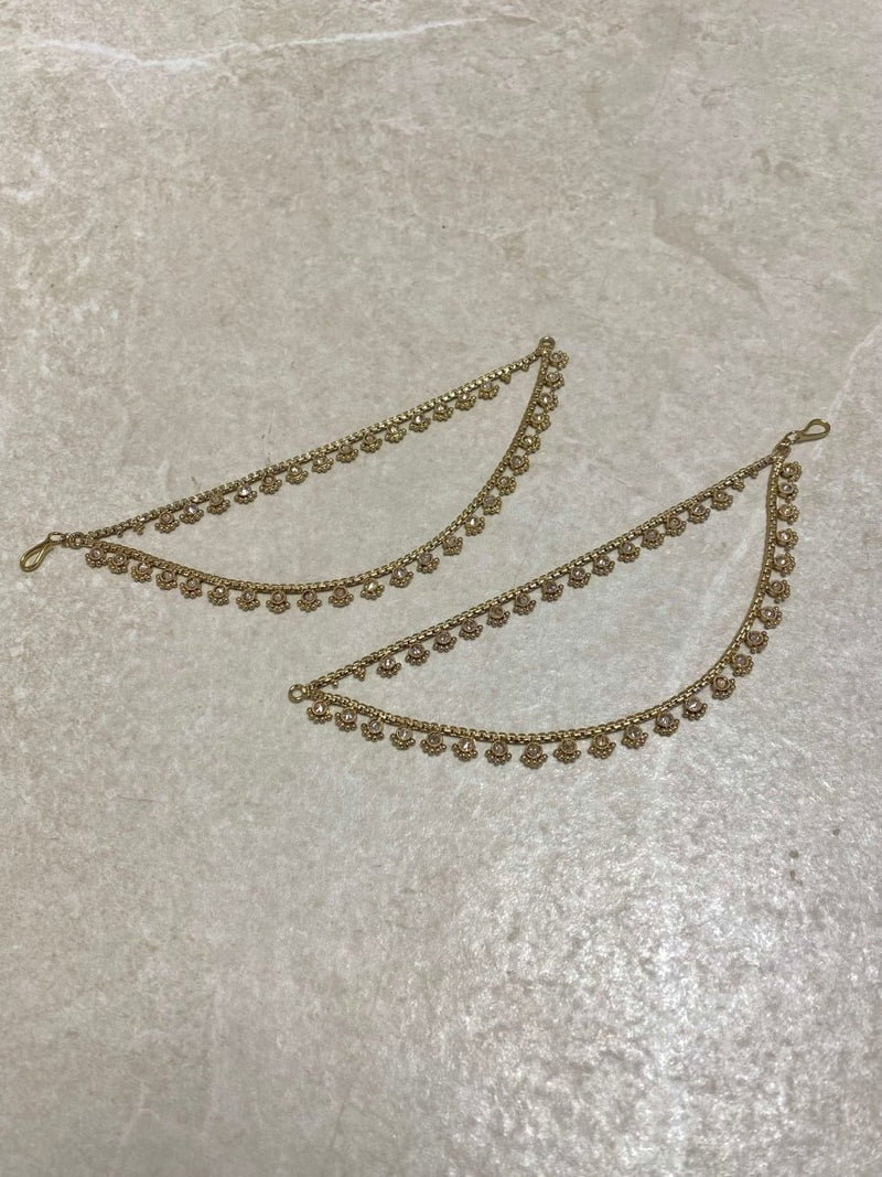 Crystal Earring chains - Champagne - SOKORA JEWELSCrystal Earring chains - ChampagneEARRINGS