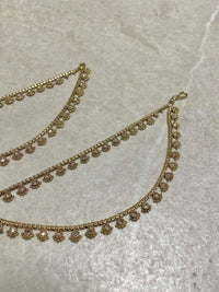 Crystal Earring chains - Champagne - SOKORA JEWELSCrystal Earring chains - ChampagneEARRINGS