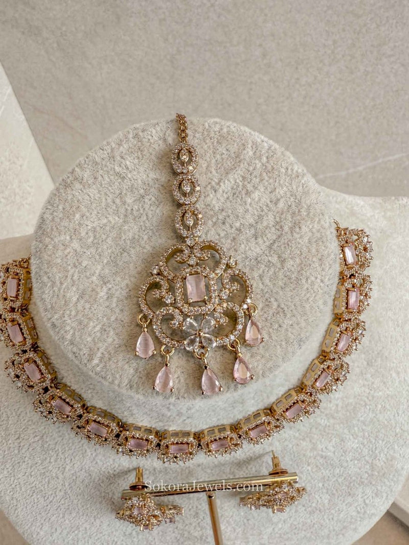 Cynthia Diamante Necklace Set - SOKORA JEWELSCynthia Diamante Necklace SetNECKLACE SETS