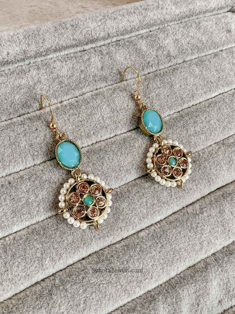 Dainty Drop Earrings - 4 Colour Options - SOKORA JEWELSDainty Drop Earrings - 4 Colour Options