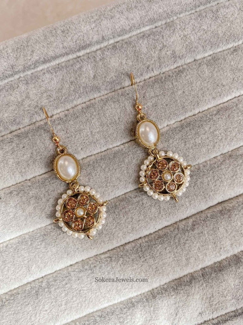 Dainty Drop Earrings - 4 Colour Options - SOKORA JEWELSDainty Drop Earrings - 4 Colour Options