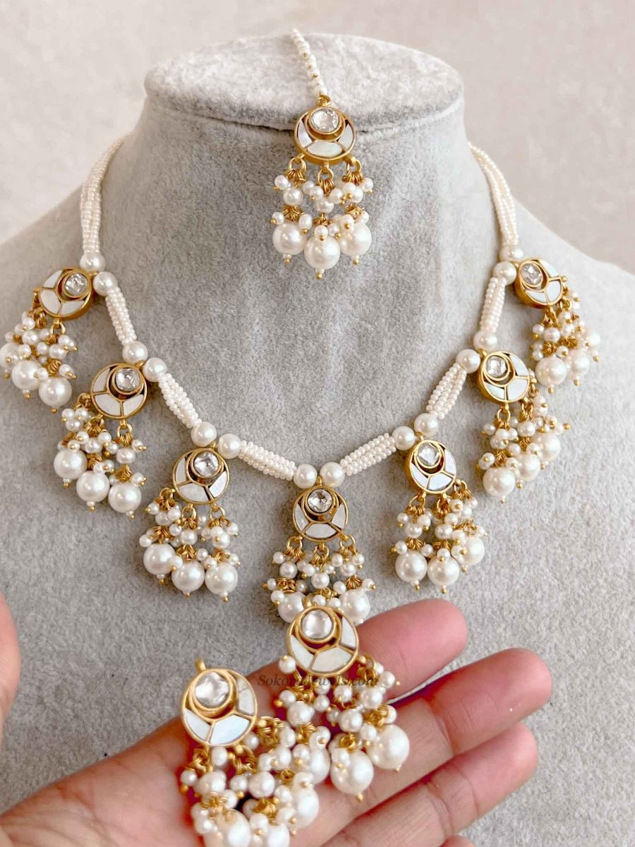 Dainty Mother of Pearl Set - SOKORA JEWELSDainty Mother of Pearl SetNECKLACE SETS