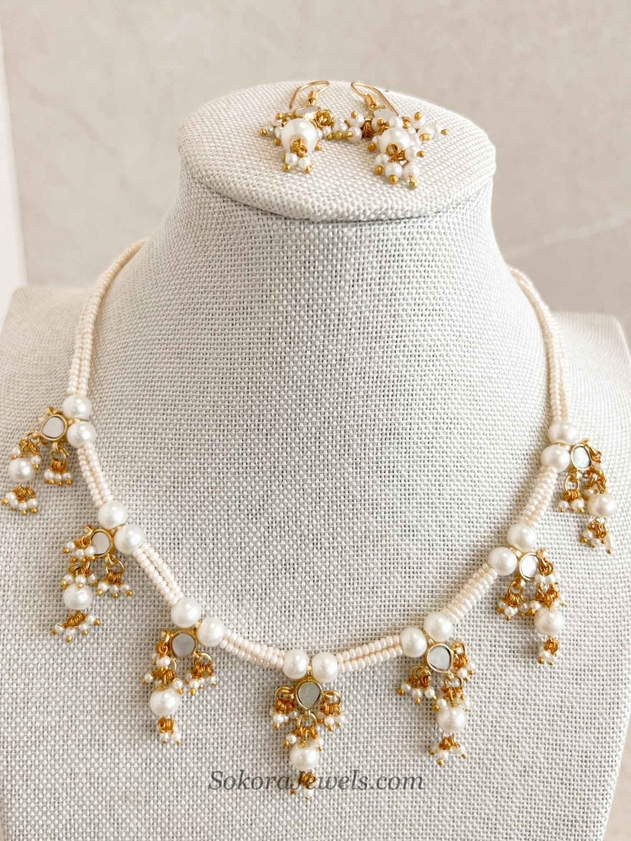 Dainty Mother of Pearl Set - SOKORA JEWELSDainty Mother of Pearl SetNECKLACE SETS