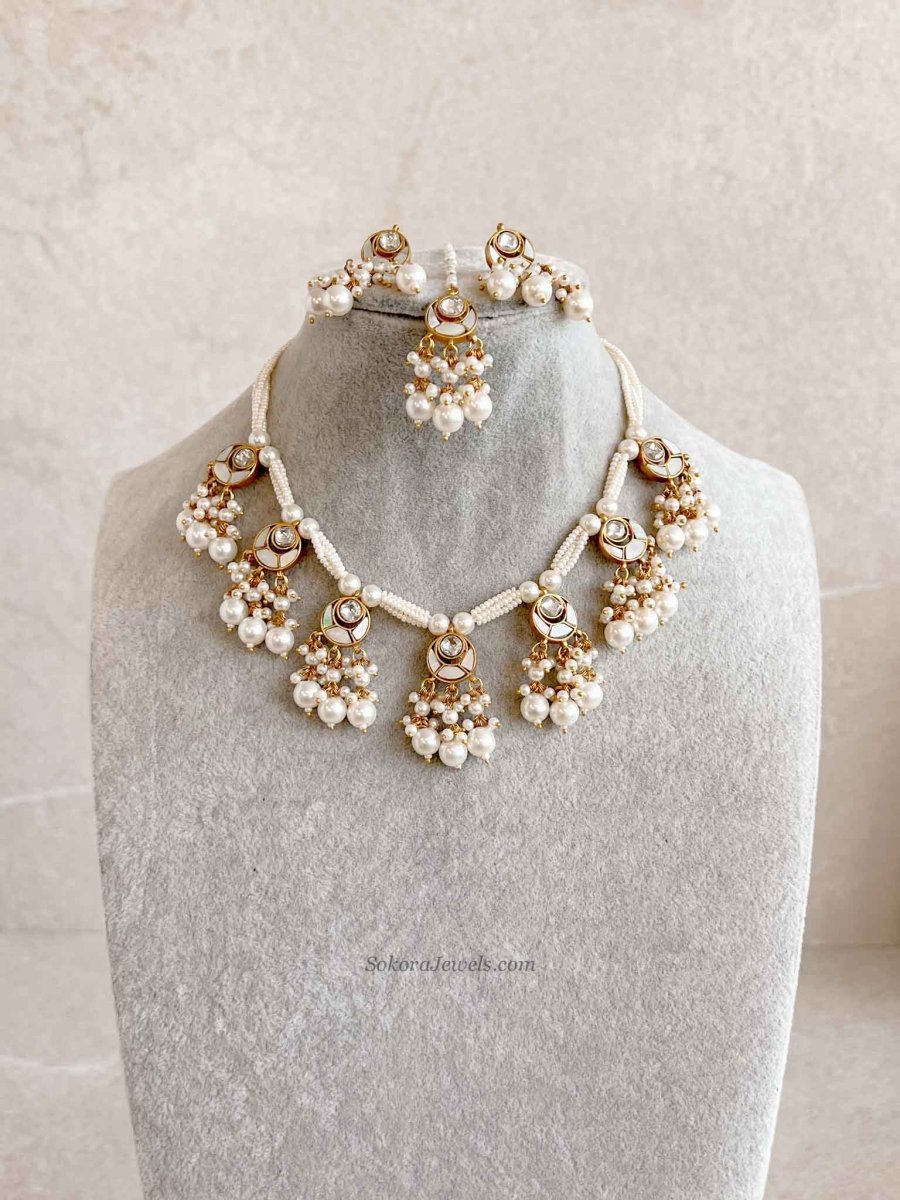 Dainty Mother of Pearl Set - SOKORA JEWELSDainty Mother of Pearl SetNECKLACE SETS
