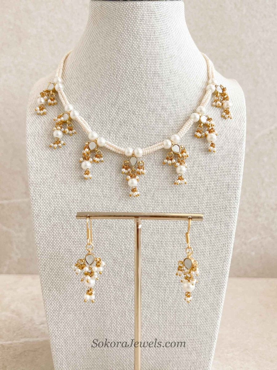 Dainty Mother of Pearl Set - SOKORA JEWELSDainty Mother of Pearl SetNECKLACE SETS
