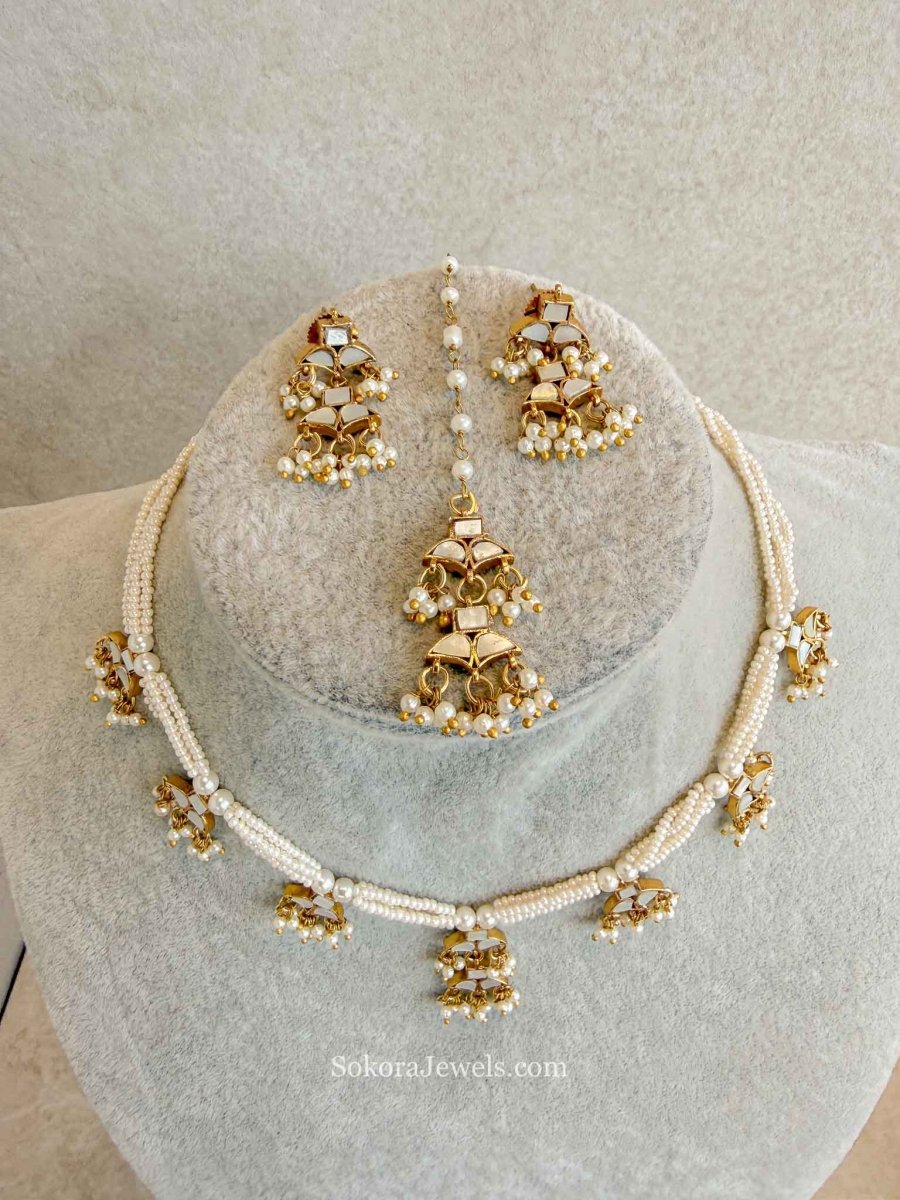 Dainty Mother of Pearl Set - SOKORA JEWELSDainty Mother of Pearl SetNECKLACE SETS