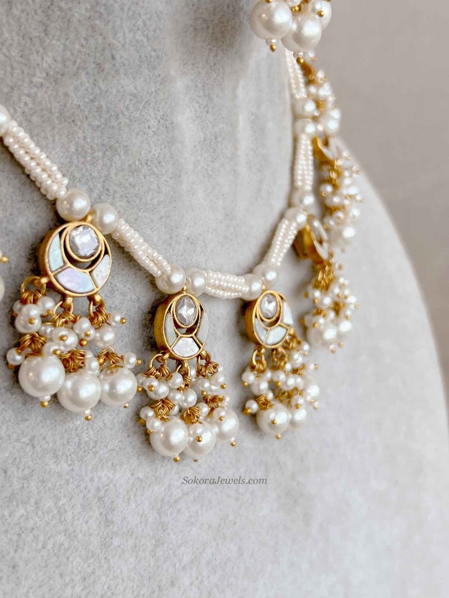 Dainty Mother of Pearl Set - SOKORA JEWELSDainty Mother of Pearl SetNECKLACE SETS