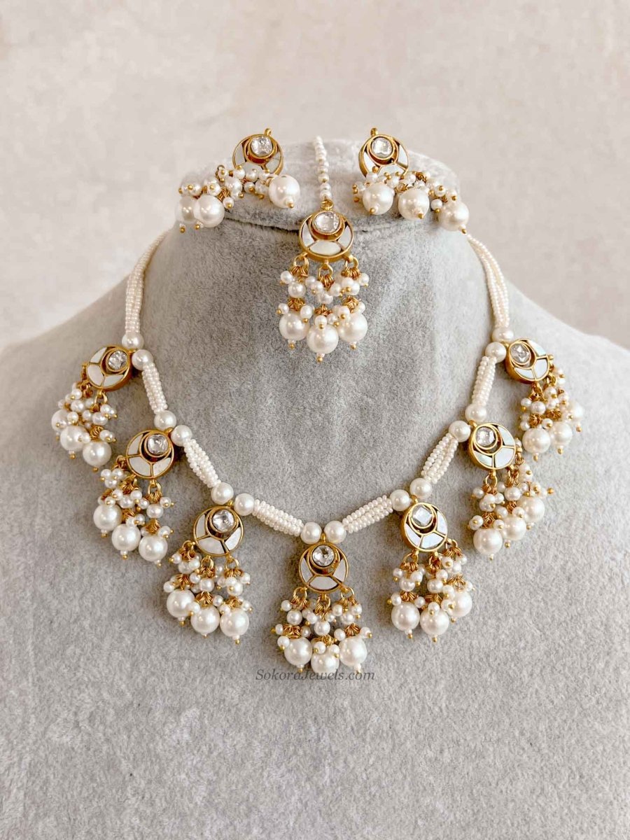 Dainty Mother of Pearl Set - SOKORA JEWELSDainty Mother of Pearl SetNECKLACE SETS