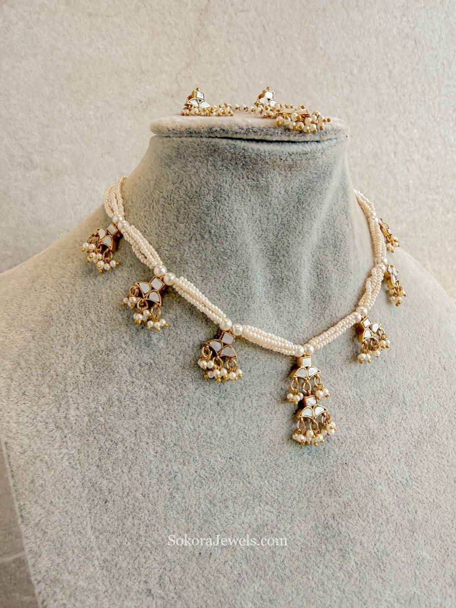 Dainty Mother of Pearl Set - SOKORA JEWELSDainty Mother of Pearl SetNECKLACE SETS