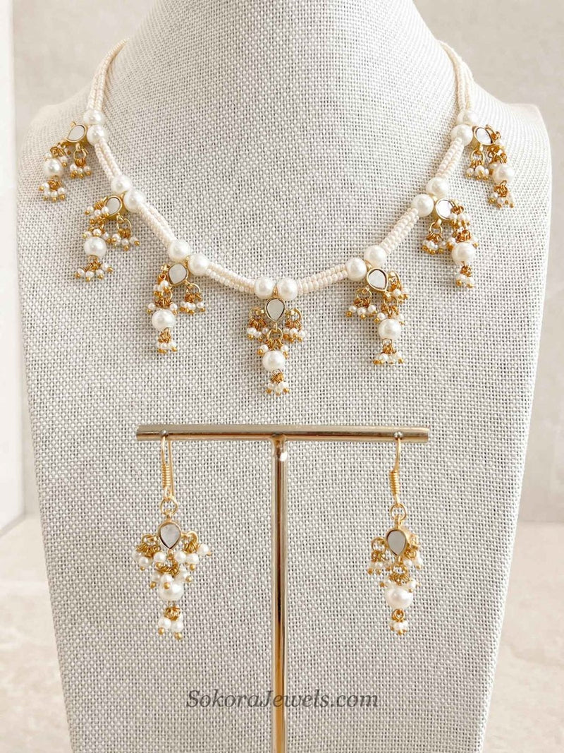 Dainty Mother of Pearl Set - SOKORA JEWELSDainty Mother of Pearl SetNECKLACE SETS