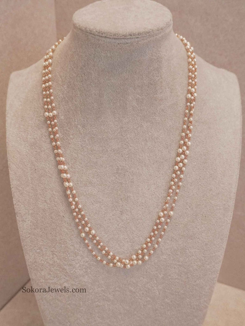 Dainty Pearl Midi Mala - SOKORA JEWELSDainty Pearl Midi Mala