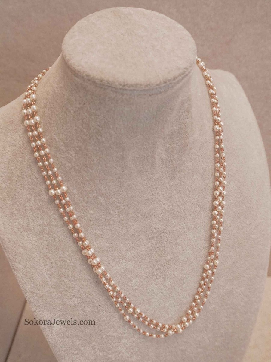 Dainty Pearl Midi Mala - SOKORA JEWELSDainty Pearl Midi Mala