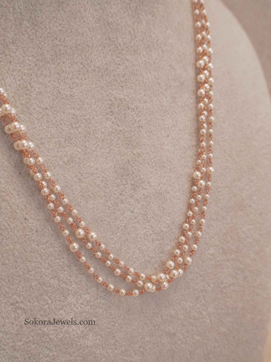 Dainty Pearl Midi Mala - SOKORA JEWELSDainty Pearl Midi Mala