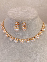 Dainty Small Pearl Detail Necklace Set - SOKORA JEWELSDainty Small Pearl Detail Necklace Set