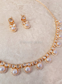 Dainty Small Pearl Detail Necklace Set - SOKORA JEWELSDainty Small Pearl Detail Necklace Set