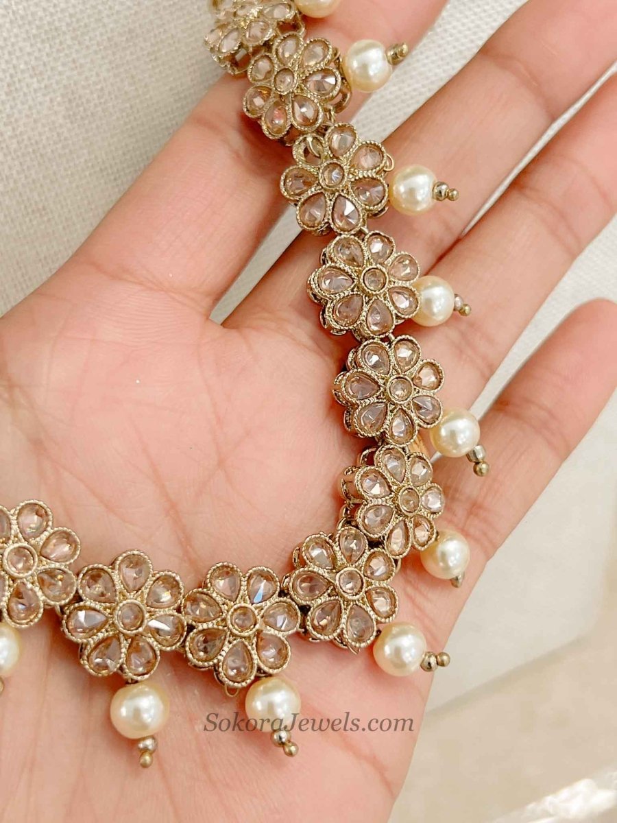 Daisy Midi Mala - Champagne - SOKORA JEWELSDaisy Midi Mala - Champagne