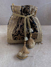 Damask Print Potli Bag - 7 Colour Options - SOKORA JEWELSDamask Print Potli Bag - 7 Colour Options