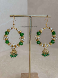 Dark Green Hoops - SOKORA JEWELSDark Green Hoops