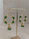 Dark Green Hoops - SOKORA JEWELSDark Green Hoops