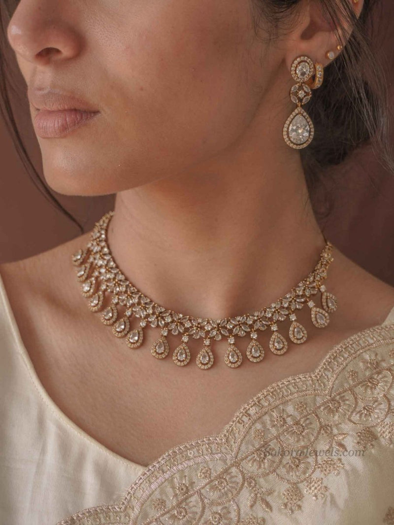 Diamante Droplet Set - SOKORA JEWELSDiamante Droplet SetNECKLACE SETS