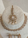 Diamante Necklace Set with Jhumkas - SOKORA JEWELSDiamante Necklace Set with JhumkasNECKLACE SETS