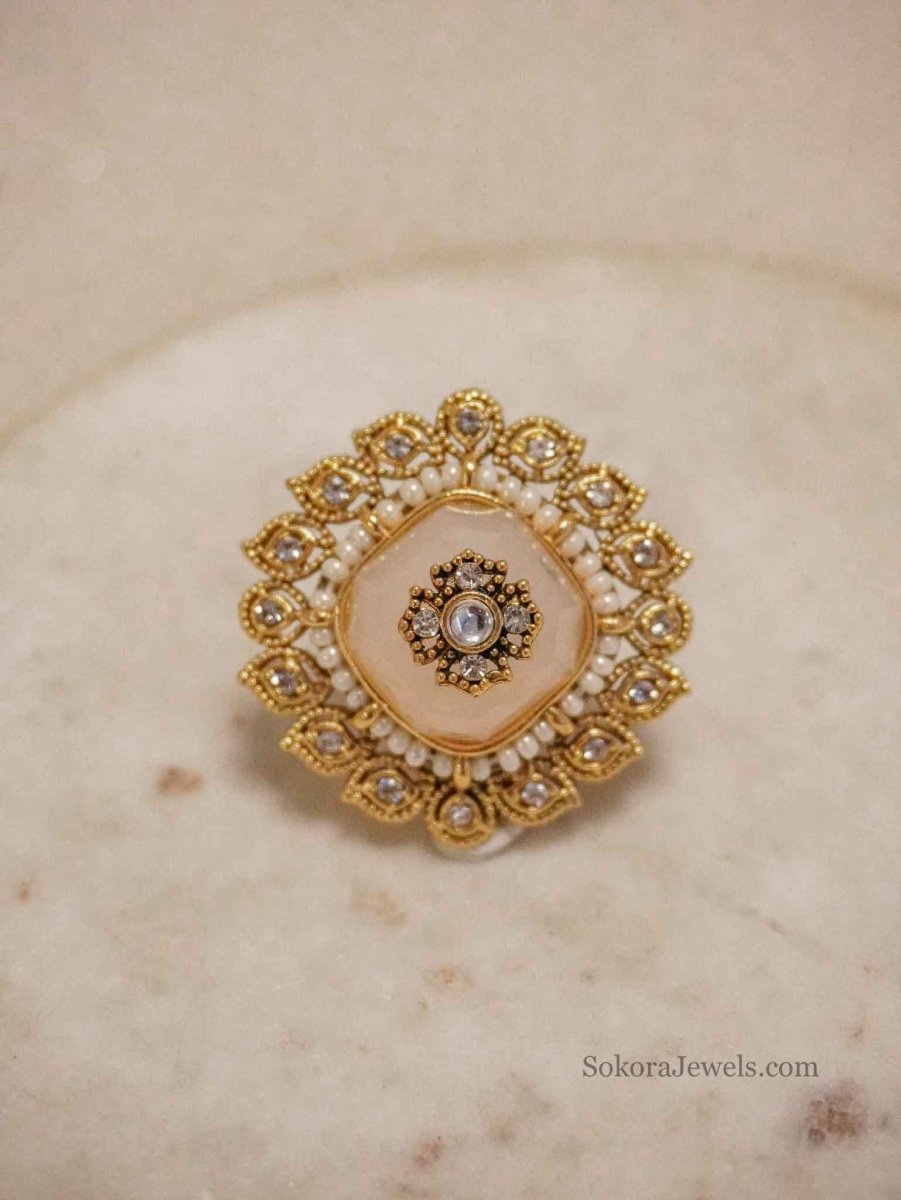 Diamond shape Gem Ring - SOKORA JEWELSDiamond shape Gem RingRING