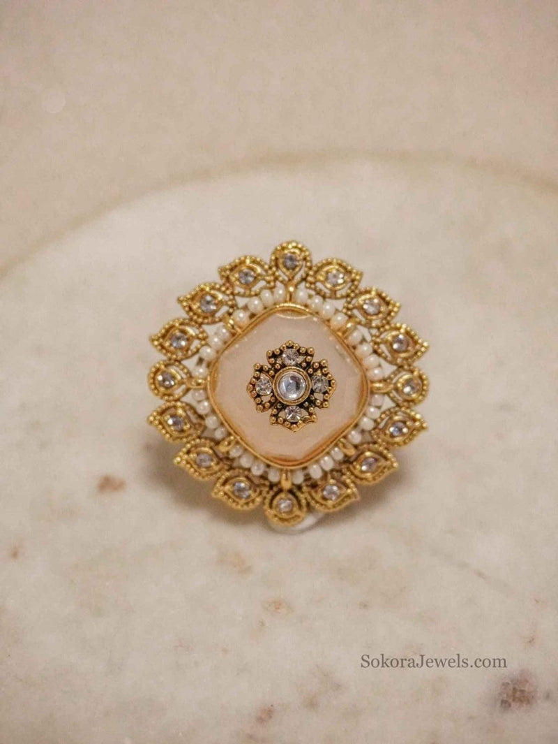 Diamond shape Gem Ring - SOKORA JEWELSDiamond shape Gem RingRING