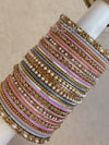 Dusky Pinks Multishade Bangle stack - SOKORA JEWELSDusky Pinks Multishade Bangle stackBANGLES