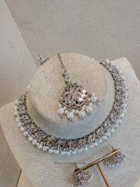 Eesha Mirrored Necklace sets - SOKORA JEWELSEesha Mirrored Necklace setsNECKLACE SETS