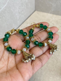 Emerald Green Hoops - SOKORA JEWELSEmerald Green HoopsEARRINGS