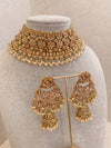 EX DISPLAY Ziba Bridal Necklace set - Peach - SOKORA JEWELSEX DISPLAY Ziba Bridal Necklace set - Peach