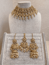 Ex Sample Sale : Nargis Golden Necklace set - SOKORA JEWELSEx Sample Sale : Nargis Golden Necklace set