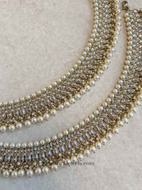 Extra Long Golden Aria Anklets - SOKORA JEWELSExtra Long Golden Aria Anklets