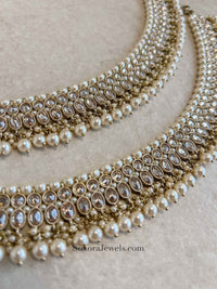 Extra Long Golden Aria Anklets - SOKORA JEWELSExtra Long Golden Aria Anklets