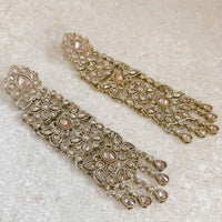 Extra Long Golden Shoulder Duster Earrings - SOKORA JEWELSExtra Long Golden Shoulder Duster Earrings