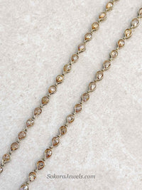 Extra Long Length Golden Anklets - SOKORA JEWELSExtra Long Length Golden Anklets
