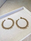 Extra Long Pearl & Crystal Anklets - Champagne - SOKORA JEWELSExtra Long Pearl & Crystal Anklets - Champagne