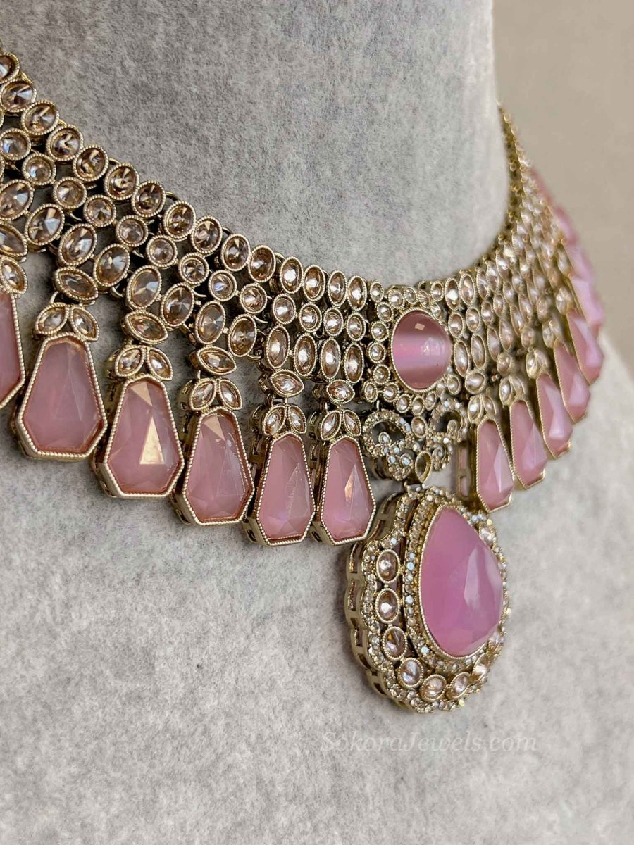 Ezme Antique Gold Necklace sets - SOKORA JEWELSEzme Antique Gold Necklace sets