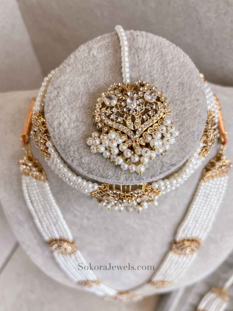 Faiza Bridal Choker set - SOKORA JEWELSFaiza Bridal Choker set