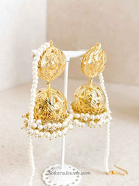 Faiza Gold Plated Bridal Choker set - SOKORA JEWELSFaiza Gold Plated Bridal Choker set