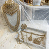 Fakiha Full Bridal set - Golden - SOKORA JEWELSFakiha Full Bridal set - Golden