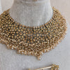 Fakiha Necklace set - Golden - SOKORA JEWELSFakiha Necklace set - Golden