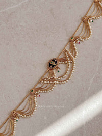 Fancy Layered Multigem Waist chain - SOKORA JEWELSFancy Layered Multigem Waist chain