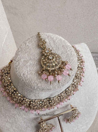 Farah Golden Necklace Sets - SOKORA JEWELSFarah Golden Necklace Sets