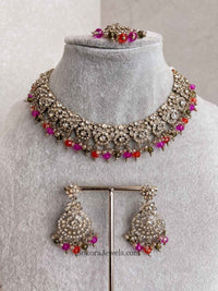 Farah Golden Necklace Sets - SOKORA JEWELSFarah Golden Necklace Sets
