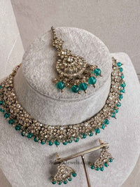 Farah Golden Necklace Sets - SOKORA JEWELSFarah Golden Necklace Sets